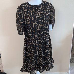 Girl soul tan and black dress